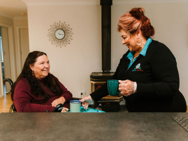 SpiritAbility can arrange a friendly support worker to check-in to make sure a client is well and stable